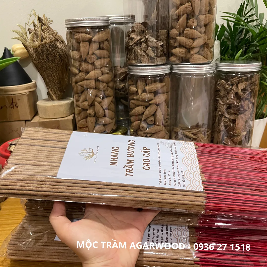 Premium Natural Agarwood Incense Sticks (30–40cm) – Vietnamese Oud | Wholesale Grade&nbsp;